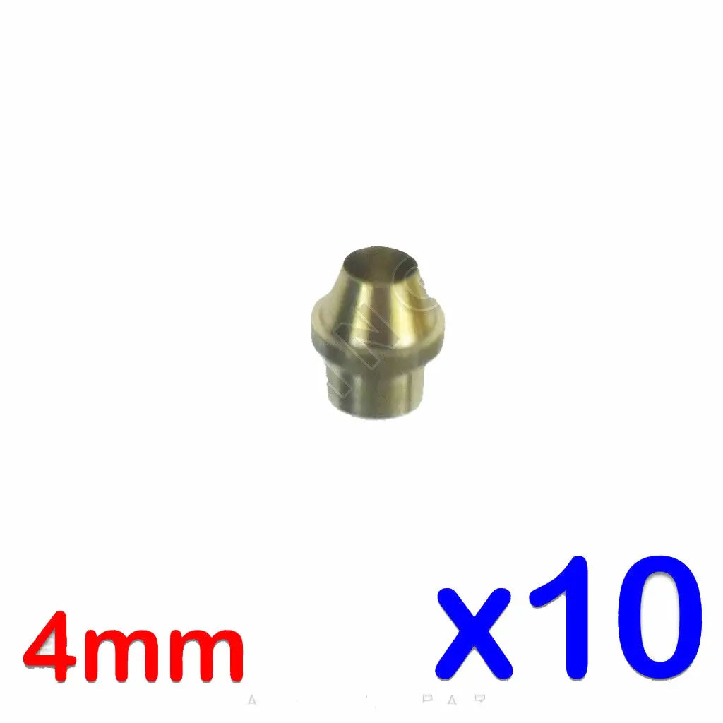 

PACK 10 x OLIVES FOR 4mm SHORT FLAT INJECTORS GAS PIPE NAT LPG SIT 0.957.014