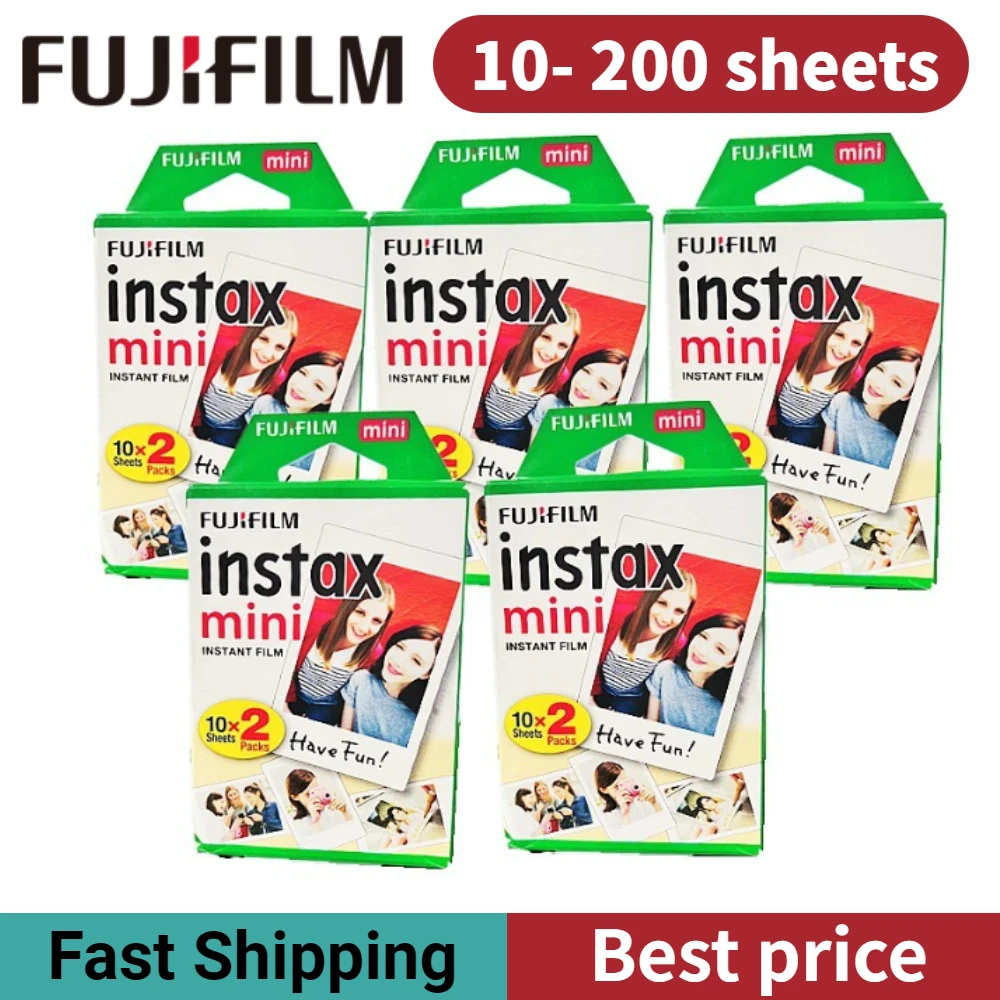 Фотобумага Fujifilm 3 дюйма Instax mini 11 9 - 10/20/40/50/60/80/100/160/200 листов для мгновенной камеры Mini 11/9/8/7+.