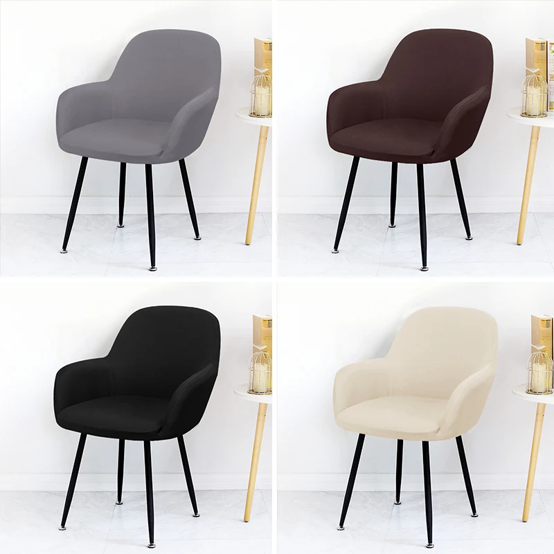 1 Piece Solid Color Chair Cover Big Elastic Chairs Wings Seat Case Special Size Spandex Fabric For Home