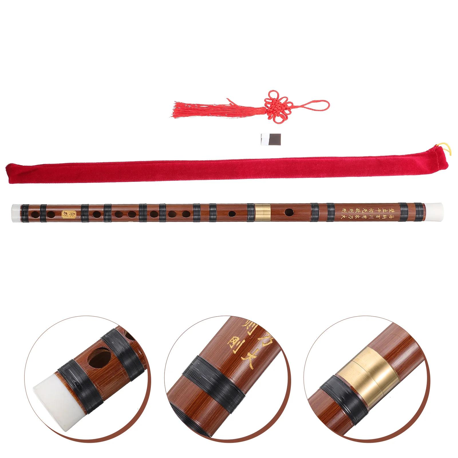 

Flute Chinesebeginners Portable Instrument Students Introductory Woodtoy Recorder Musical Dizi Traditional Bitter Adults Wooden