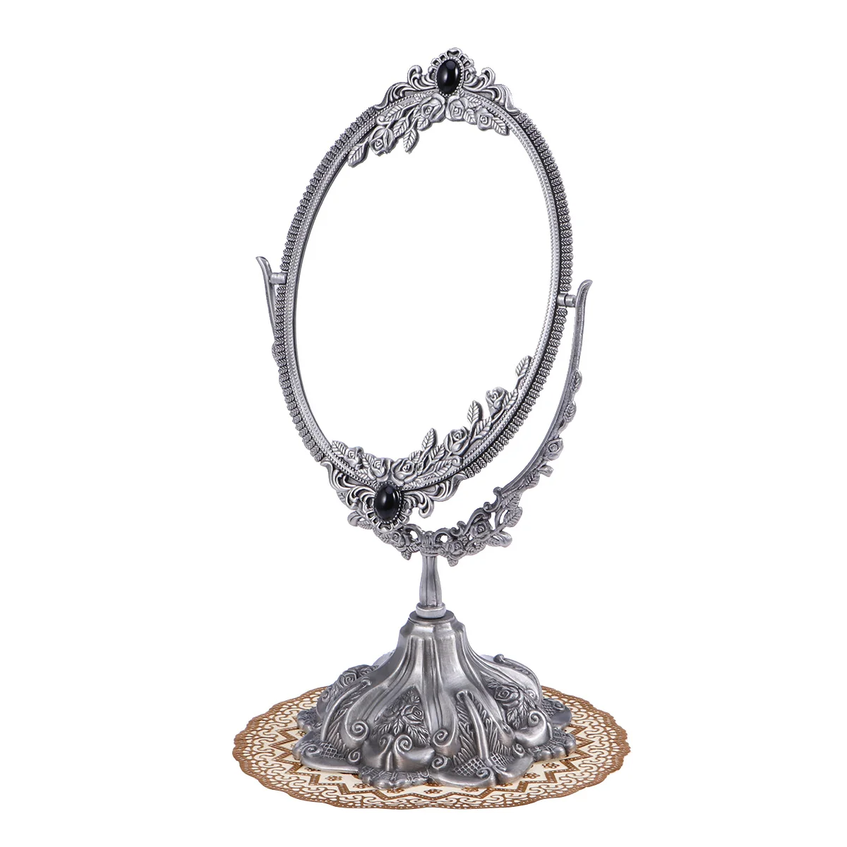 

1Pcs Mirror Vanity Magnifying Durable Metal Retro Mirror for Men Women Making Up Shower Room