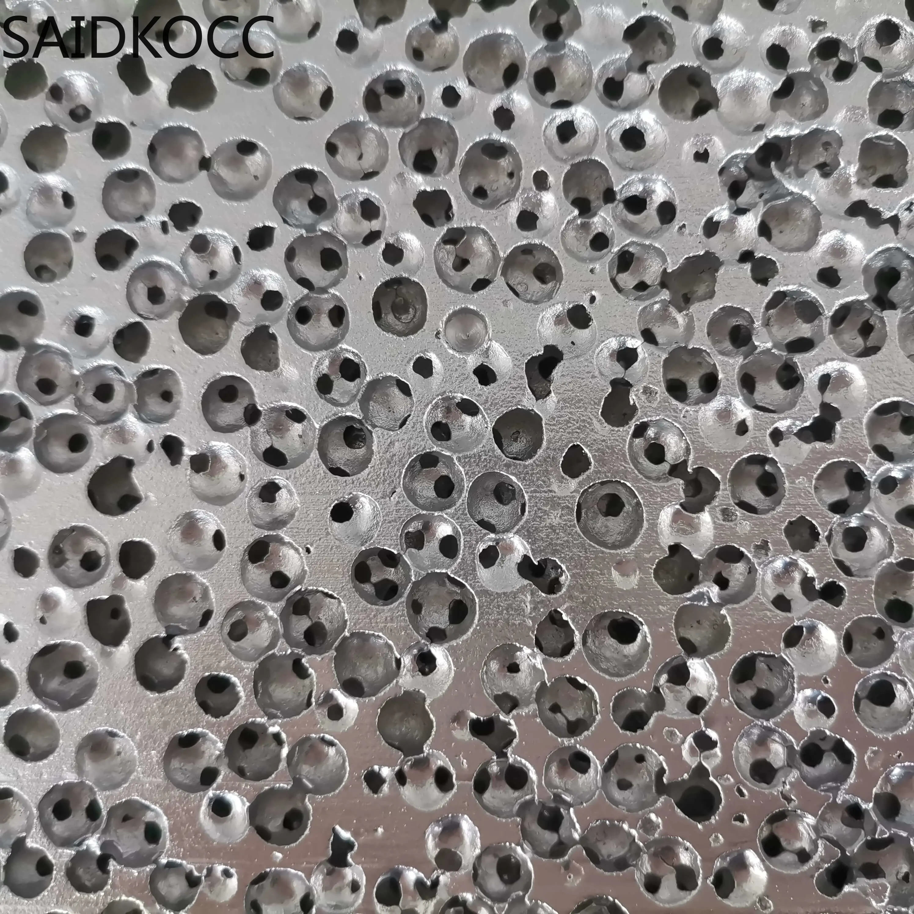 SAIDKOCC Factory Price Customizable Al Metal Foam Spherical Open Cell Aluminum Foam