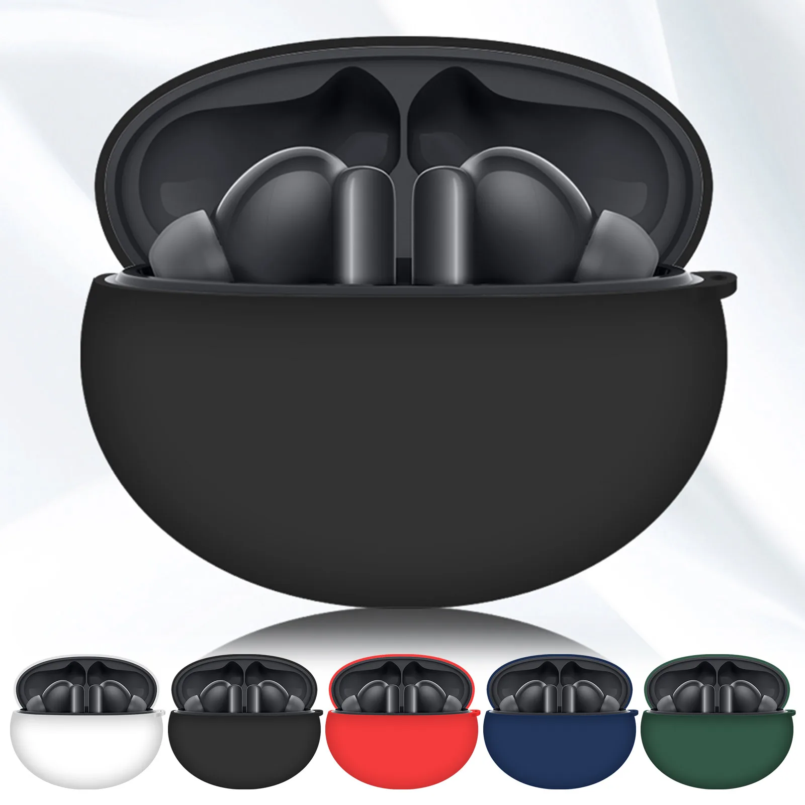 

Силиконовый защитный чехол для Huawei Freebuds5i, защита для беспроводных наушников с крючком