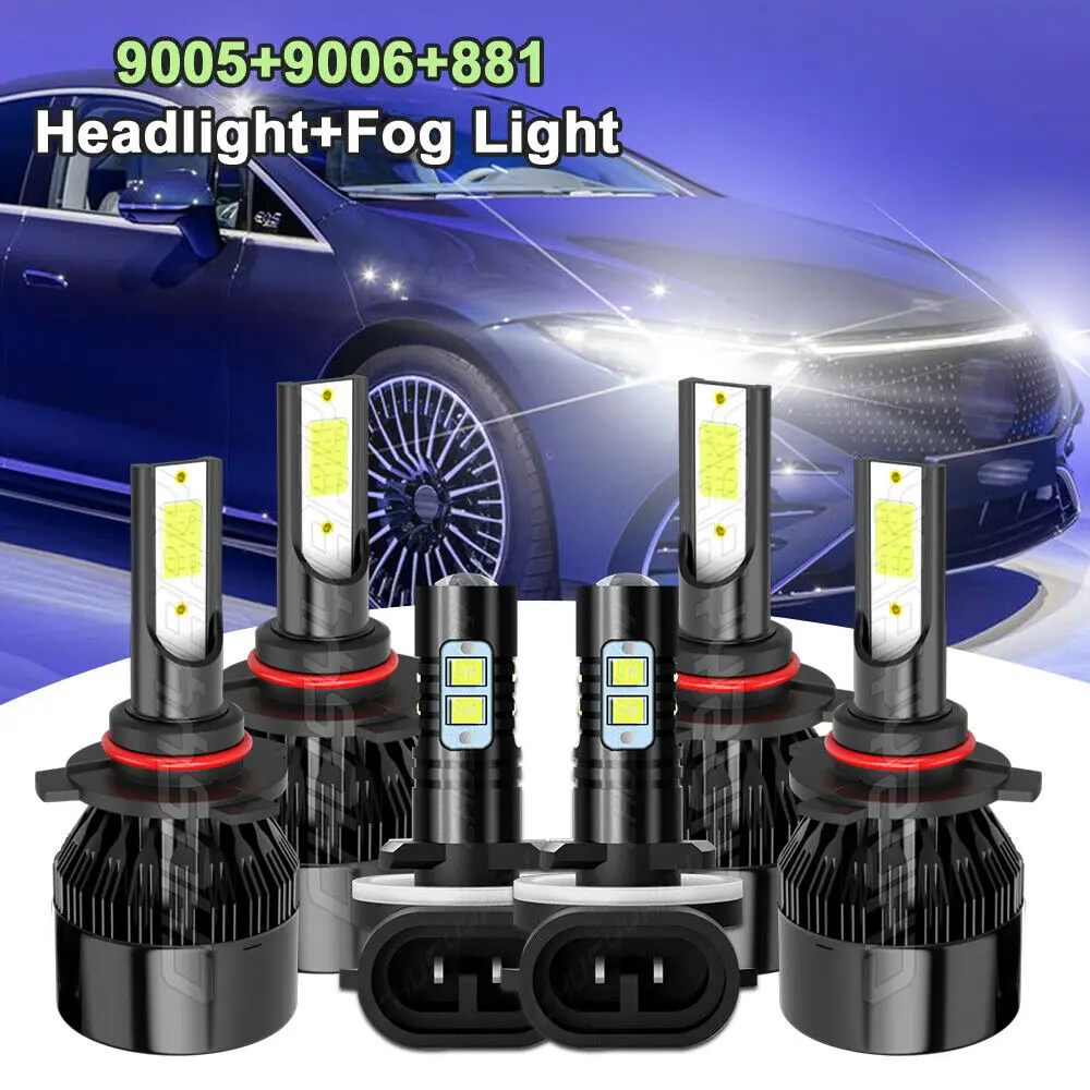 

Car Accessories For Pontiac Grand Prix 2004 - 2007 2008 Combo LED Car Headlights Fog Lights