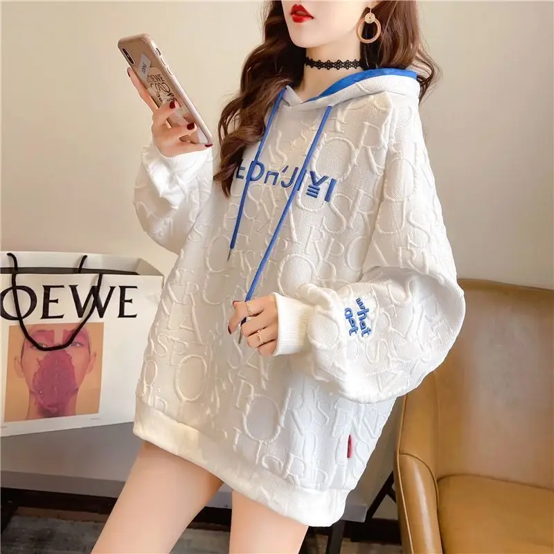 

Loose Hoodies Oversized Hoodie Women 2022 Casual Sweatshirts Thicken Hooded Sweatshirts Warm Korean Hoodies Women Kawaii Hoodie