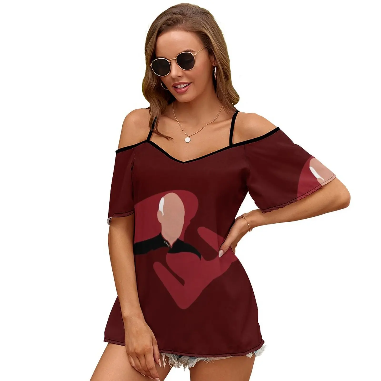 Женские футболки с принтом The Captain на молнии в различных стилях топы футболка