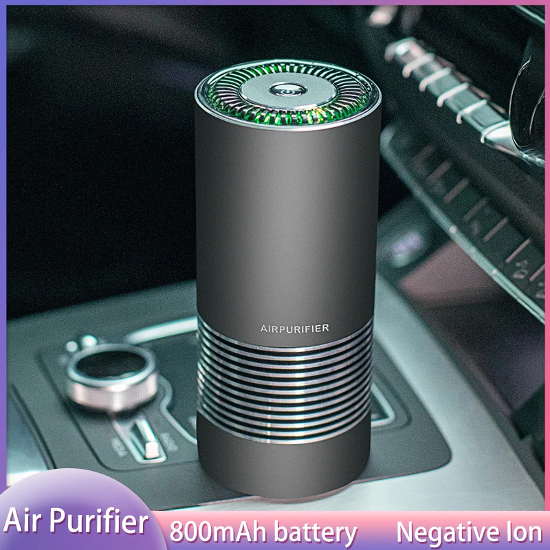 Xiaomi Youpin Car Air Freshener Portable Negative Ion Generator Low Noise Upscale Vehicle Air Purifier Cleaner Remove Smoke Odor