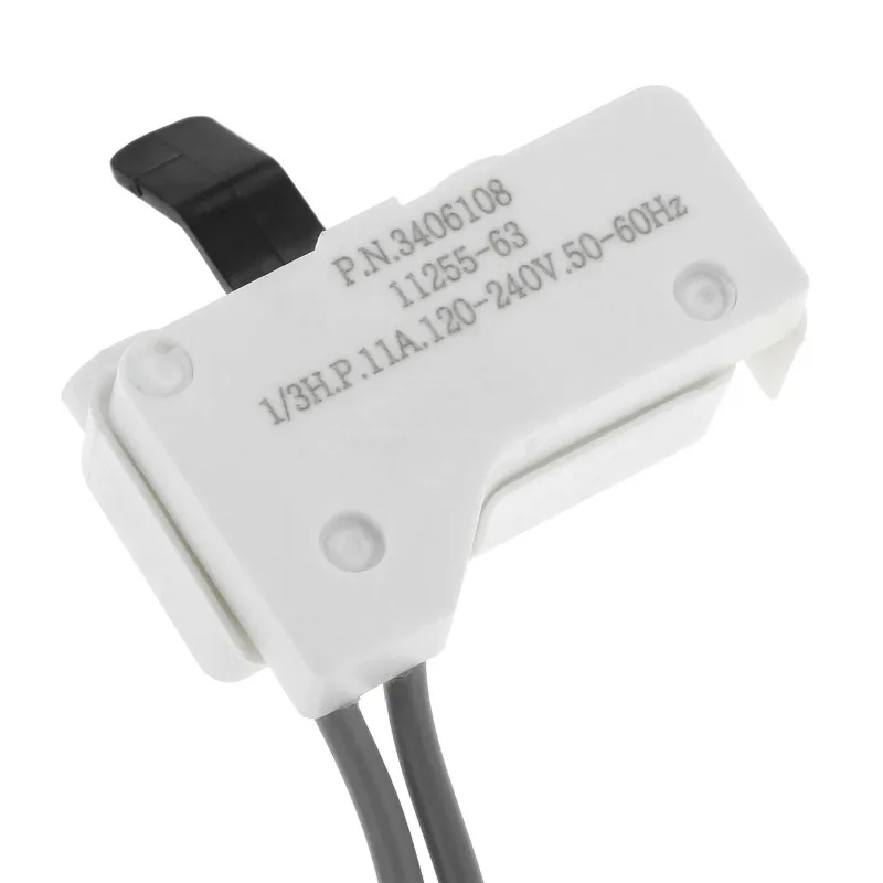 1шт 3406108 Дверной переключатель сушильной машины для Whirlpool Kenmore Maytag Admiral Amana