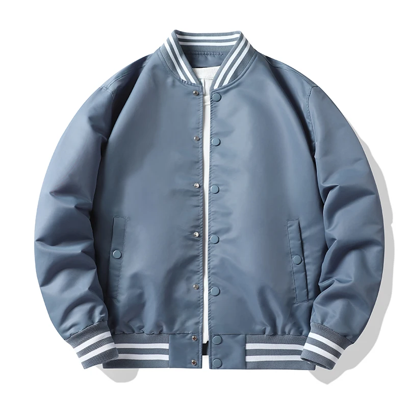 

Spring Autumn Fashion Jacket Men Solid Color Single Breasted Men Bomber Jacket Hip Hop Military Jackets for Men Outerwear