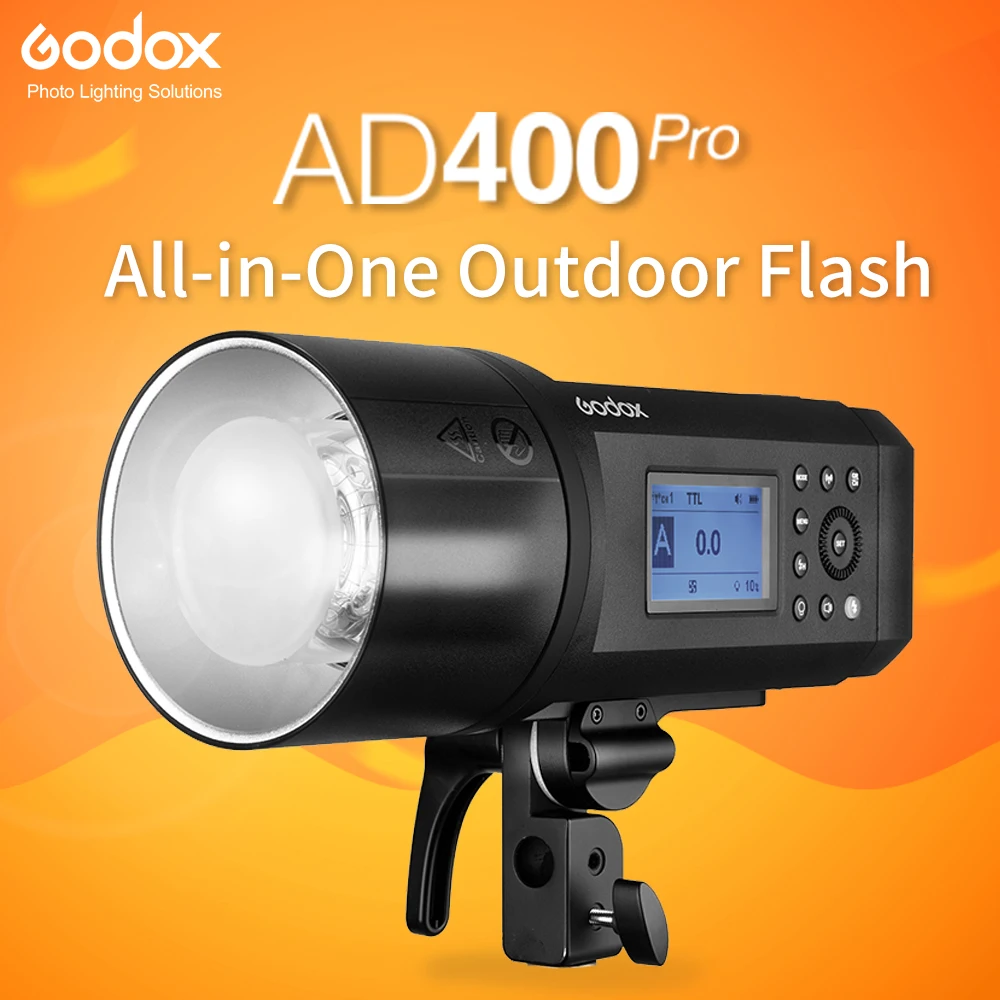 

Godox AD400Pro TTL HSS Flash Built-in 2.4G Wireless X System Li-on Battery Outdoor Flash With Godox Xpro Transmitter
