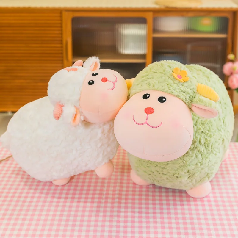 

28/40cm Cute Stuffed Soft Kawaii Lamb Sheep Plush Toy Pillow Doll Toys for Kids Stuffed Animals Juguetes Kawaii Room Decor