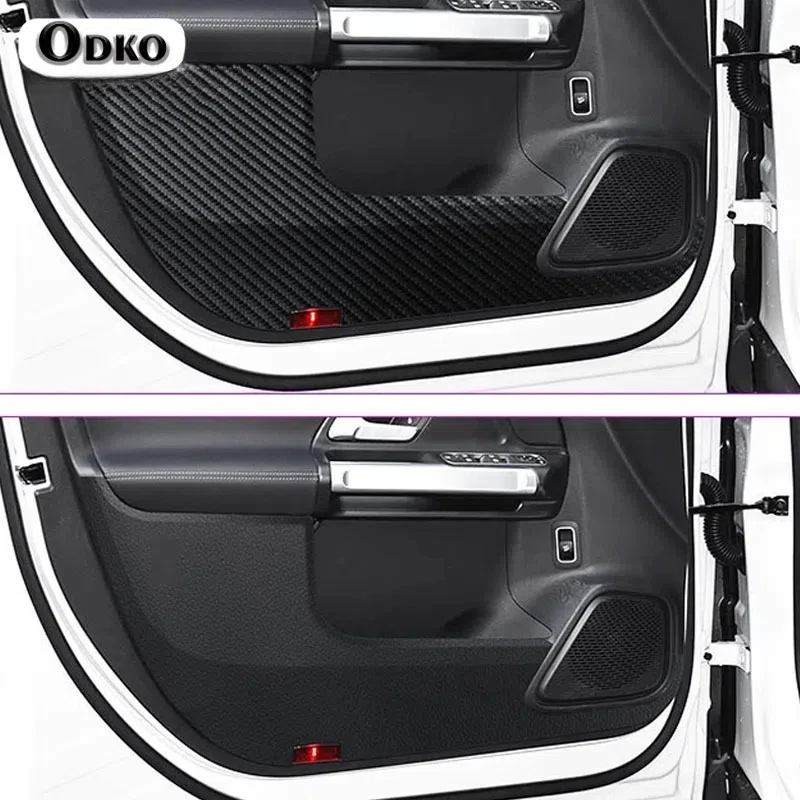 Кожаная наклейка из углеродного волокна для защиты двери от ударов защитный