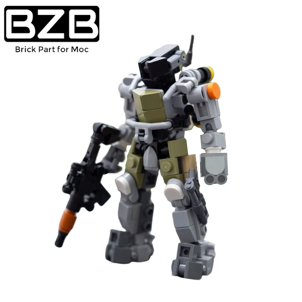 

BZB MOC-94380 Rapid Response Suit Final Battle Series Shooting Game Mech Character Assembly Building Blocks Set Toy Boy Gift