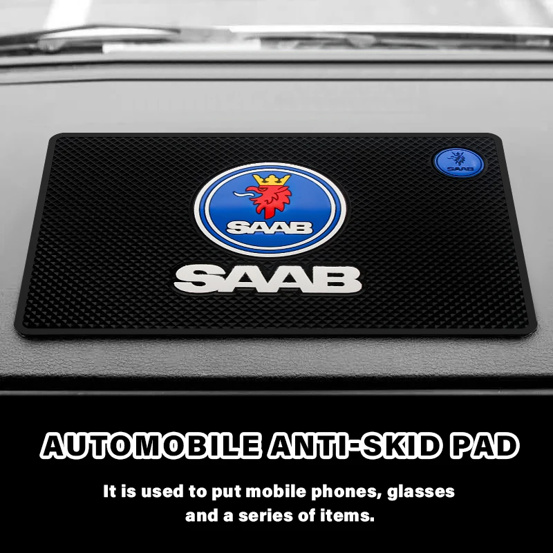 

Car Dashboard Non-slip Mat Sticky Holder Pads Auto Accessories for Saab Scania Emblem 94X 92X 93X 9X TurboX Phoenix Sonett Etc.
