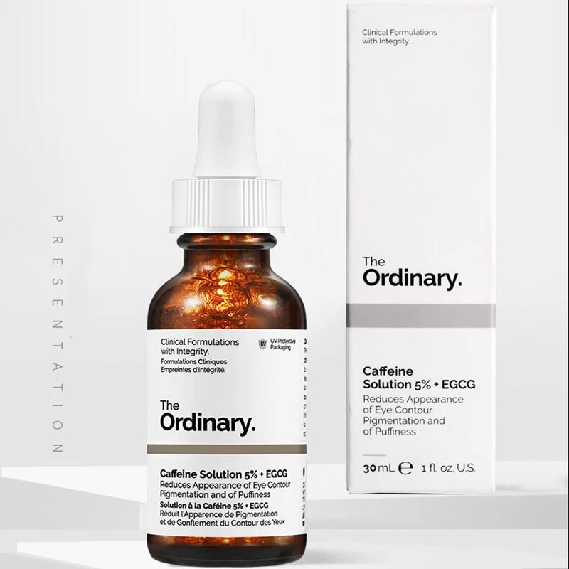 

Caffeine Solution 5% + EGCG Eye Essence Ordinary Removal Eye Bag Eye Dark Circle Lightening Fine Line Eye Serum Care 30ml