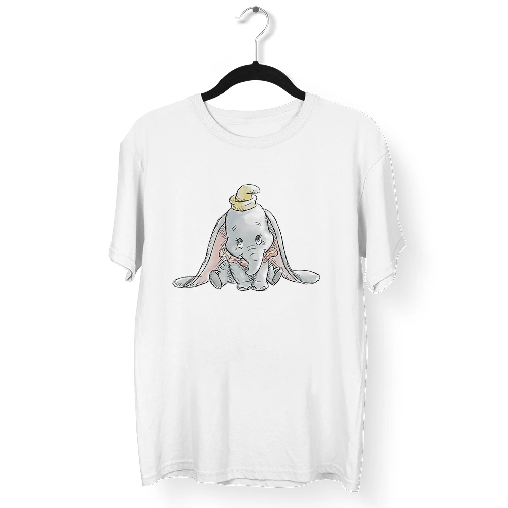 

Short Sleeve Summer New Products Women T-shirts Disney Dumbo Cartoon Print Top Clothes Four Seasons Comfortable T Shirts Female