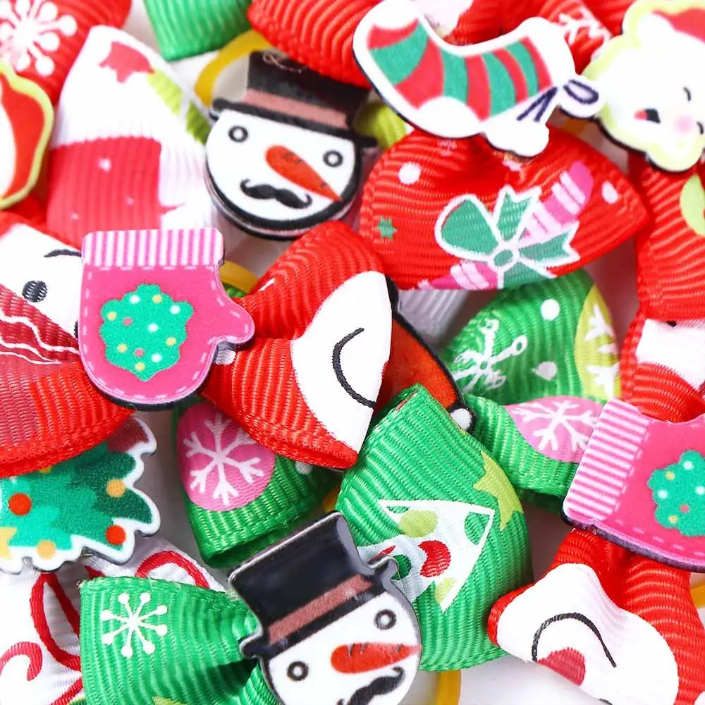 

Party Holiday Elastic Pet Dogs Cats Rubber Band Dog Hair Accessories Dog Hair Bows Dog Grooming Bows Hair Clips