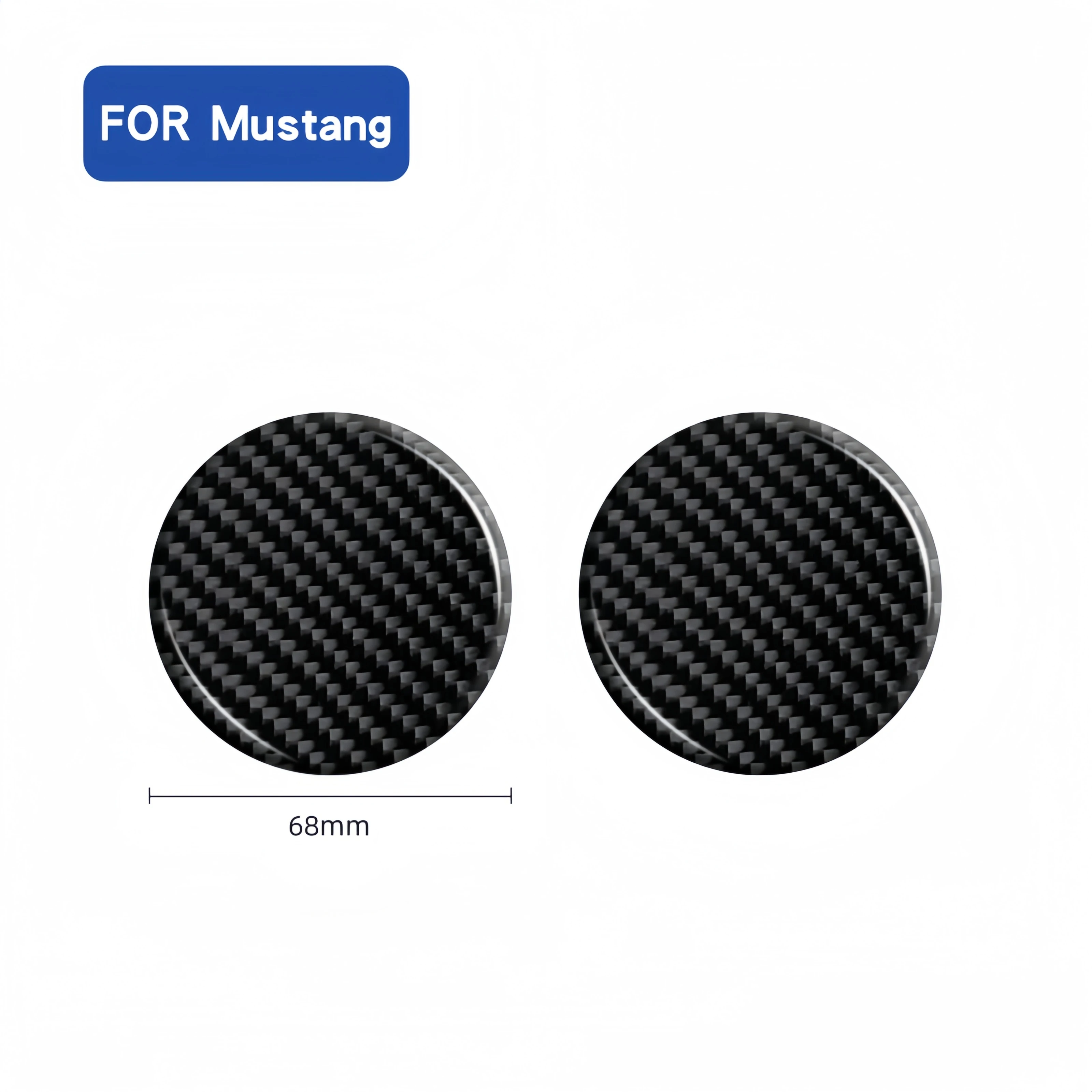 Для Ford Mustang 2015-2020 прокладка из углеродного волокна для внутренней отделки
