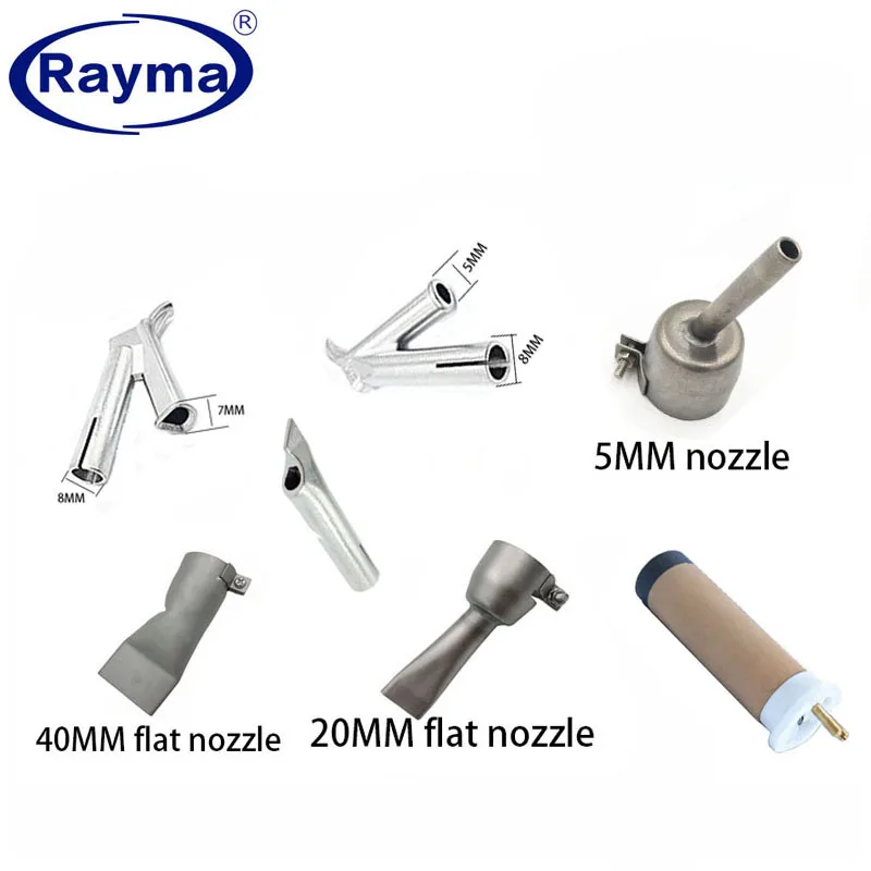 Фото Сварочный пистолет Rayma 2021 Вт, горячая Распродажа, 1600, набор инструментов для сварки горячим воздухом, 2 скоростных сварочных сопла и 1 силикон... №4