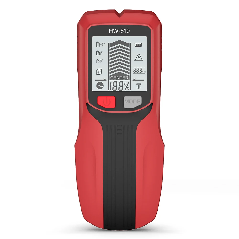 Настенный металлоискатель 6 в 1, настенный искатель глубины, напряжение переменного тока, обнаружение проводов под напряжением, электронный сканер металлических стен, детектор электрических коробок