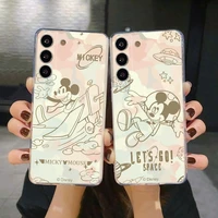 funda mickey mouse watercolor paintng silicone coque for samsung s8 10 s21 plus s10e s22 ultra 5g s10 s20 fe 2022 9 s9 note 20