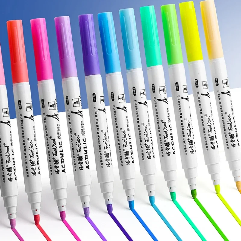 Набор односторонних/двухсторонних маркеров для рисования детей 12/48 цветов в