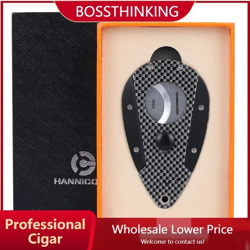 Резак для сигар из нержавеющей стали 2 лезвия ножницы отделки углеродного