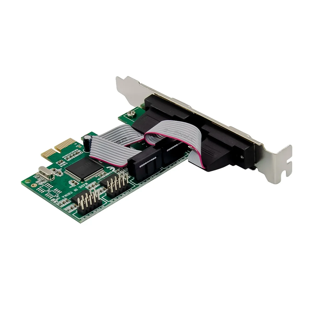 Плата расширения ST310 PCIe X1 CH384L Стандартный штыревой порт RS232 COM