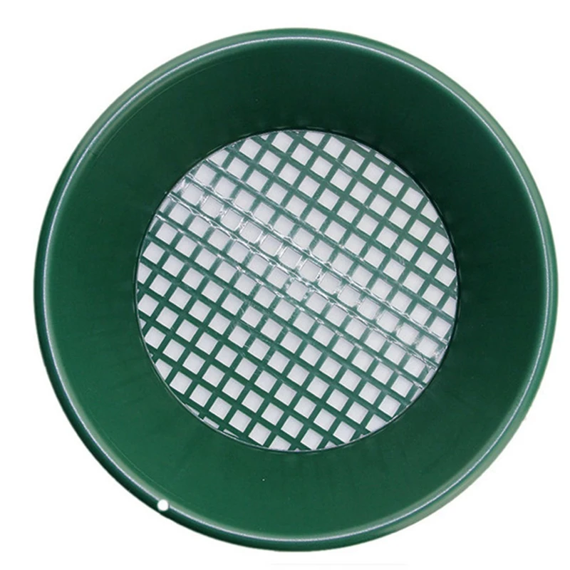 

4 Pcs Washing, Gold Panning Machine, Screen, Mining Screen, Metal Detection Tools, Sieve Gold Pan, Green Plastic Bowl