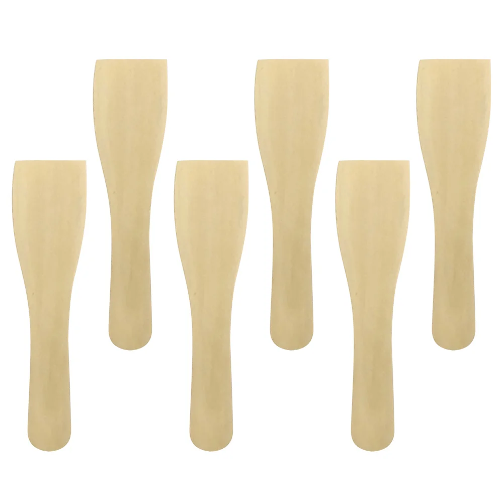 

6 Pcs Non Stick Cooking Spatula Mini Kitchen Utensils Wooden Grill Scraper