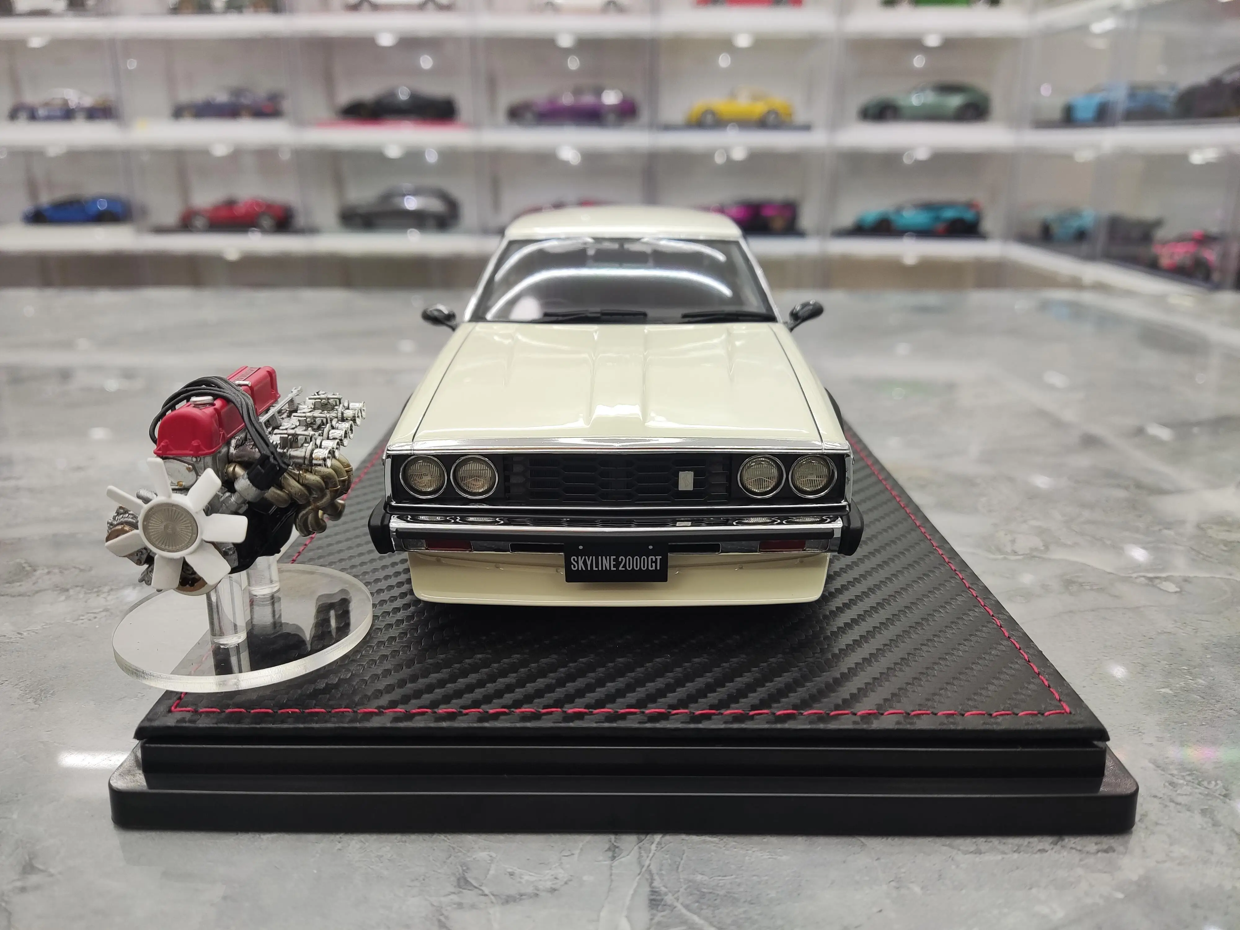 IG 1:18 Skyline 2000 GTES C210 с двигателем модель JDM ограниченная серия металлическая