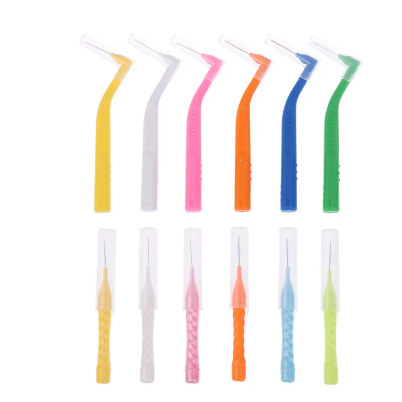 8 шт. L-образная межзубная щетка для чистки зубов