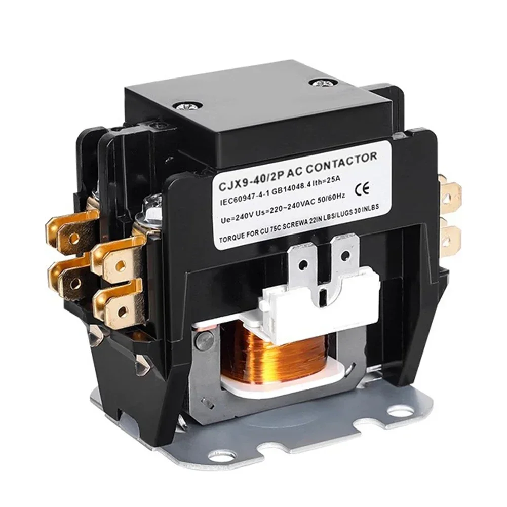 2P контактор кондиционера нормально открытая 25/32/40A 220V Катушка AC Контактор