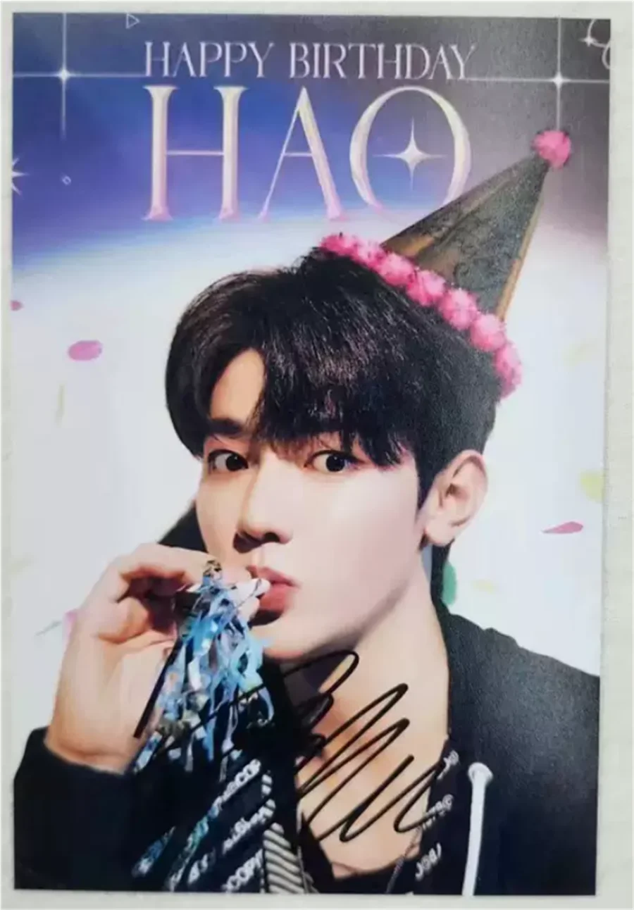 ZB1 ZeroBaseOne Zhang Hao HAN YU JIN автографная ручная фотография