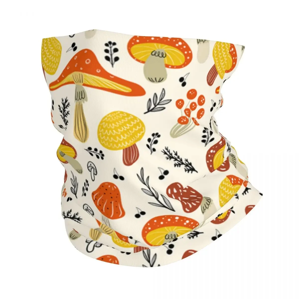 

Psychedelic Magic Mushrooms Bandana Winter Neck Warmer Women Windproof Wrap Face Scarf for Ski Gaiter Headband