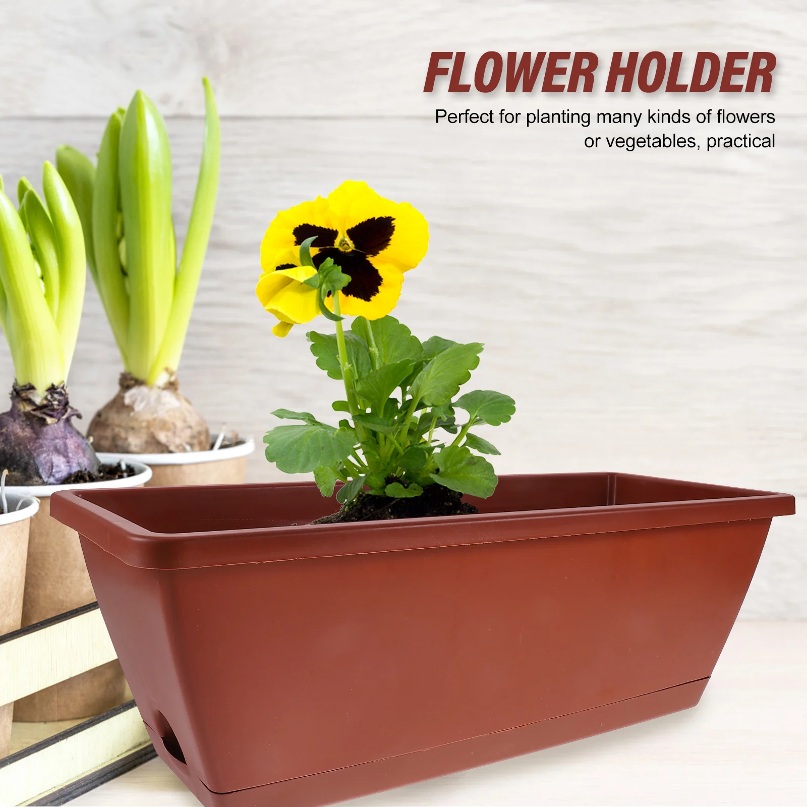 3 шт. прямоугольные горшки для растений x см