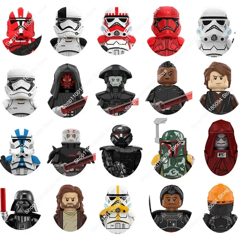 Горячие игрушки Звездные войны 50-го легиона Вороплеры Клон Кирпичи Рей Люк