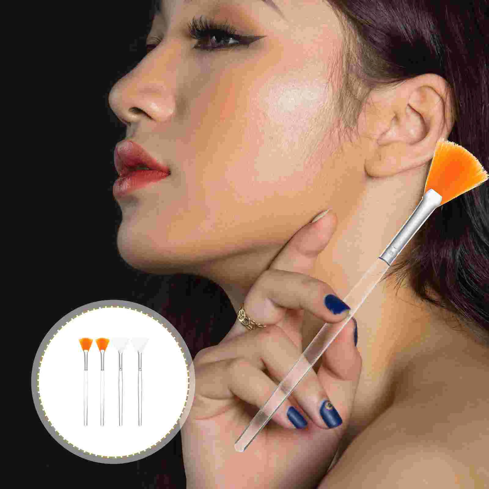 

4Pcs Comfortable Face Mask Brushes Skin Care Makeup Brushes for Female