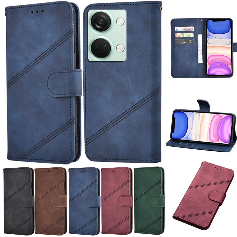 

Luxury Flip Case For Oneplus Ace 2V Wallet Case Leather Phone Cover For One Plus 2V 5G PHP110 2 V Coque Protection Etui Hoesje