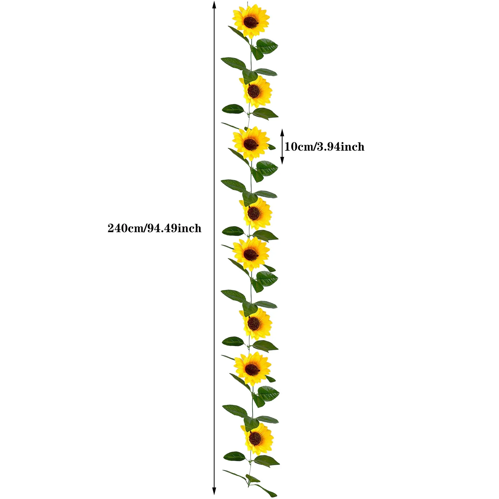 Имитация подсолнечника искусственные цветы лоза шелковое искусственное