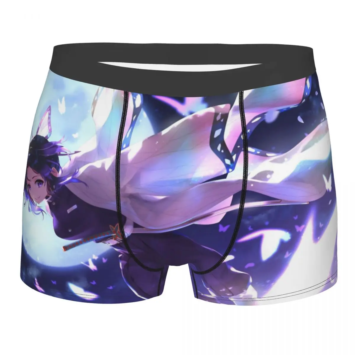 

Demon Slayer Kimetsu no Yaiba Anime Kochou Shinobu Underpants Breathbale Panties Male Underwear Comfortable Shorts Boxer Briefs