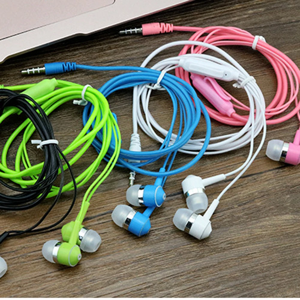 

Portable Headset 3.5mm Wired Earphones For PC Computer Smartphone With Mic
