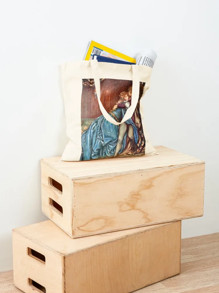 Guinevere and Lancelot - Eleanor Fortescue Brickdale Tote Bag складная многоразовая сумка холщовая для