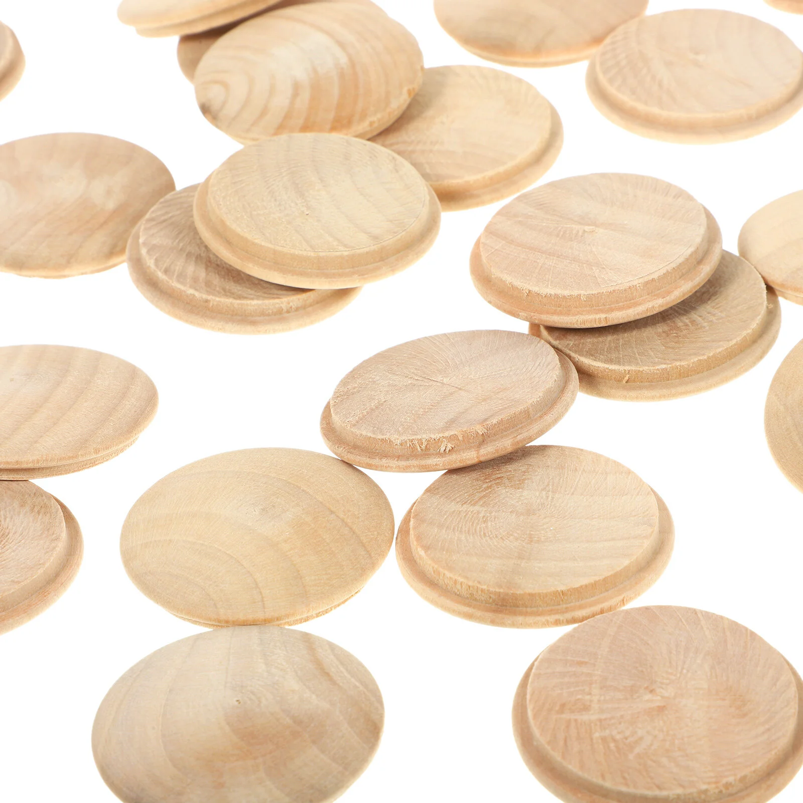 

100 Pcs Wooden Furniture Reusable Hole Plugs Button Cork Small Covers Caps Drill