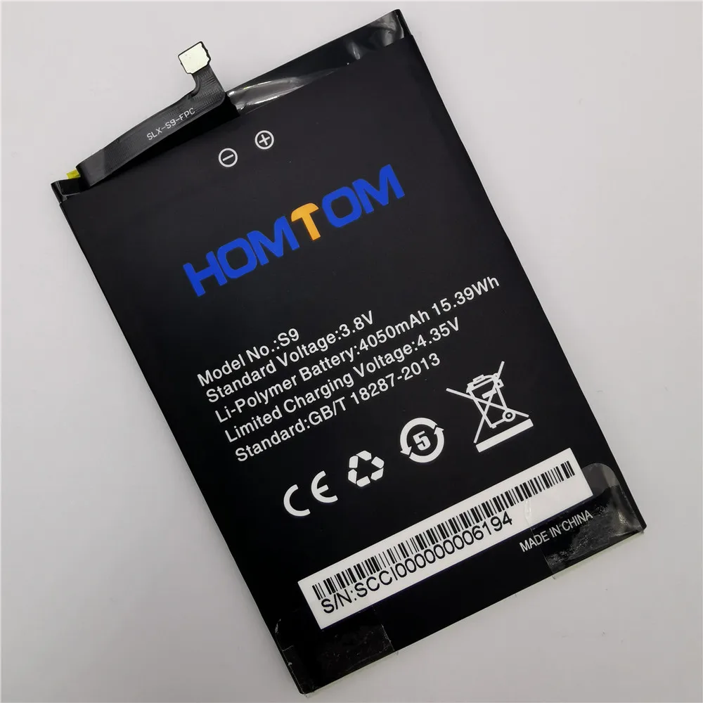Новинка 100% года! Оригинальная батарея для смартфона homtom S9 Plus 4050 мАч |