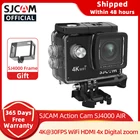 Экшн-камера SJCAM SJ4000 AIR 4K 30PFS 1080P HD 4-кратный цифровой зум WIFI Мотоциклетный велосипедный шлем Водонепроницаемая камера Спортивные видеокамеры