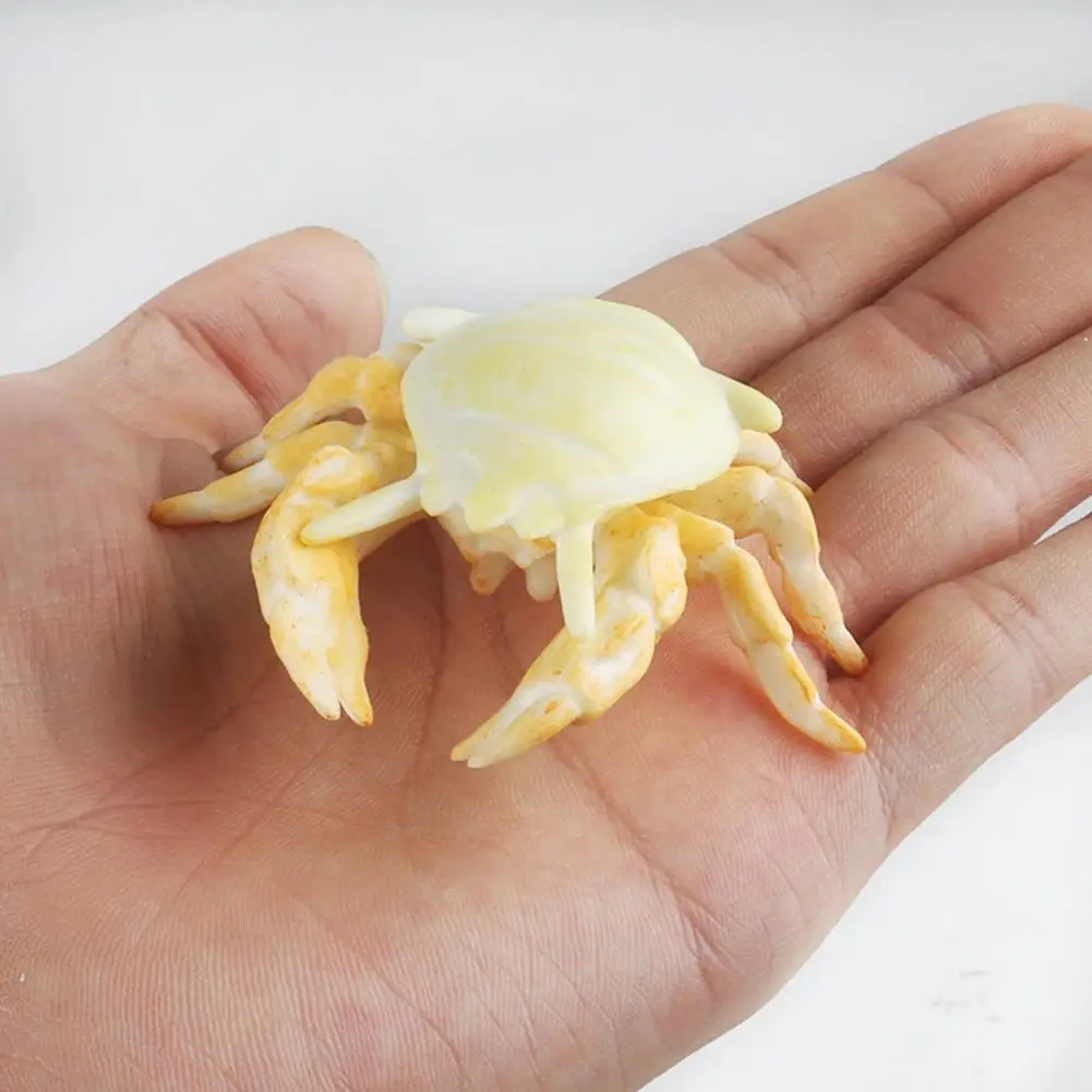 

Simulation Crab Aquarium Landscaping Decorative Collection Fish Tank Decor Sea Life Ocean Animals Crab Figurine Model