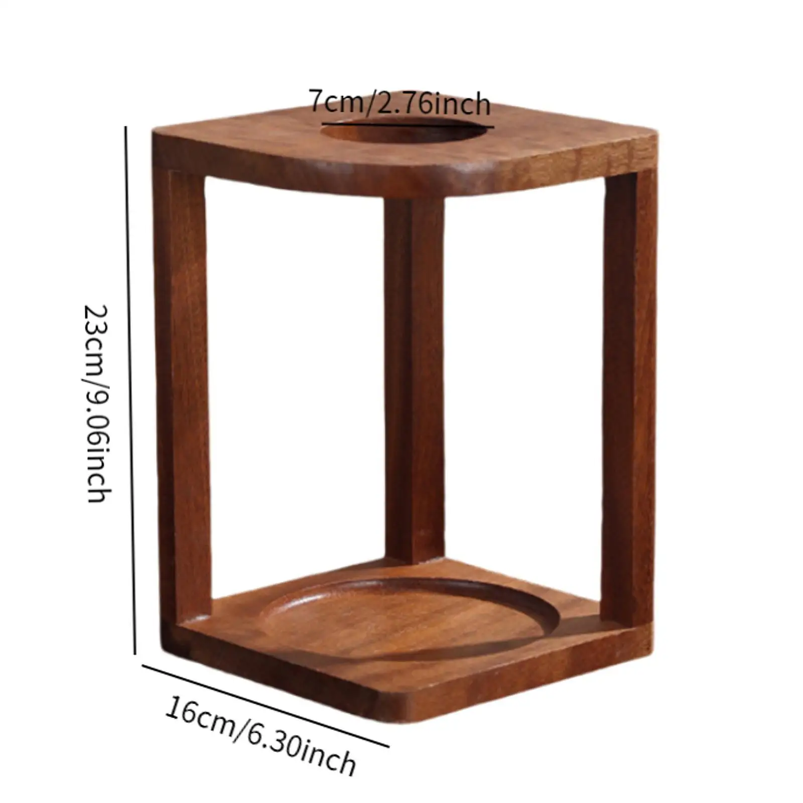 Держатель подноса для кофе деревянная прочная полка в стиле ретро легко