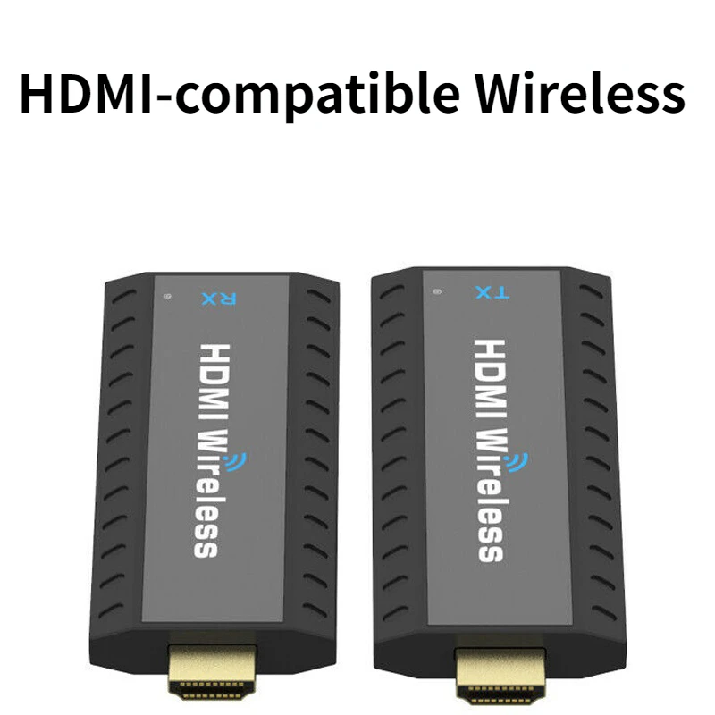 

50m Wireless HDMI-compatible Transmitter and Receiver Kit Full HD 4K30Hz 5GHz 164ft Wireless Laptop Plug and Play Display Dongle