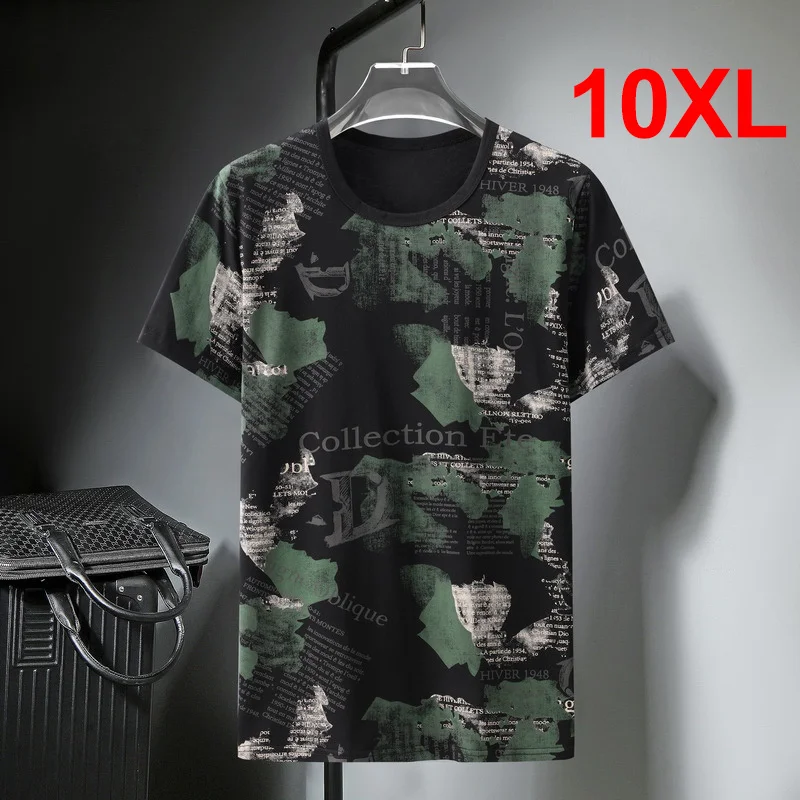

Plus Size 10XL Tshirt Men Streetwear Fashion Summer T Shirts Baggy Short Sleeve Tees Tops Print T-shirts Oversize Male HA087